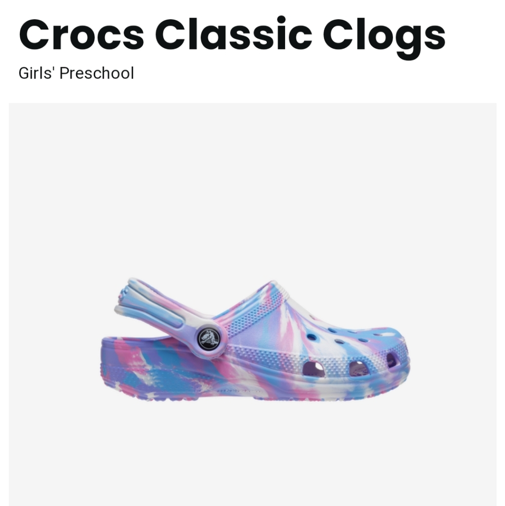 Crocs size 3 junior